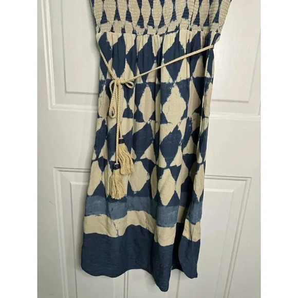 MAEVE ANTHROPOLOGIE Womens Castalia Blue Dress Size 6 Pockets Smocked Everyday - Picture 5 of 11